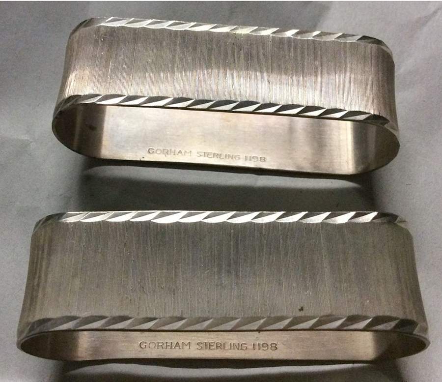 1198 (Sterling, Hollowware) Sterling Napkin Ring by Gorham Silver-1
