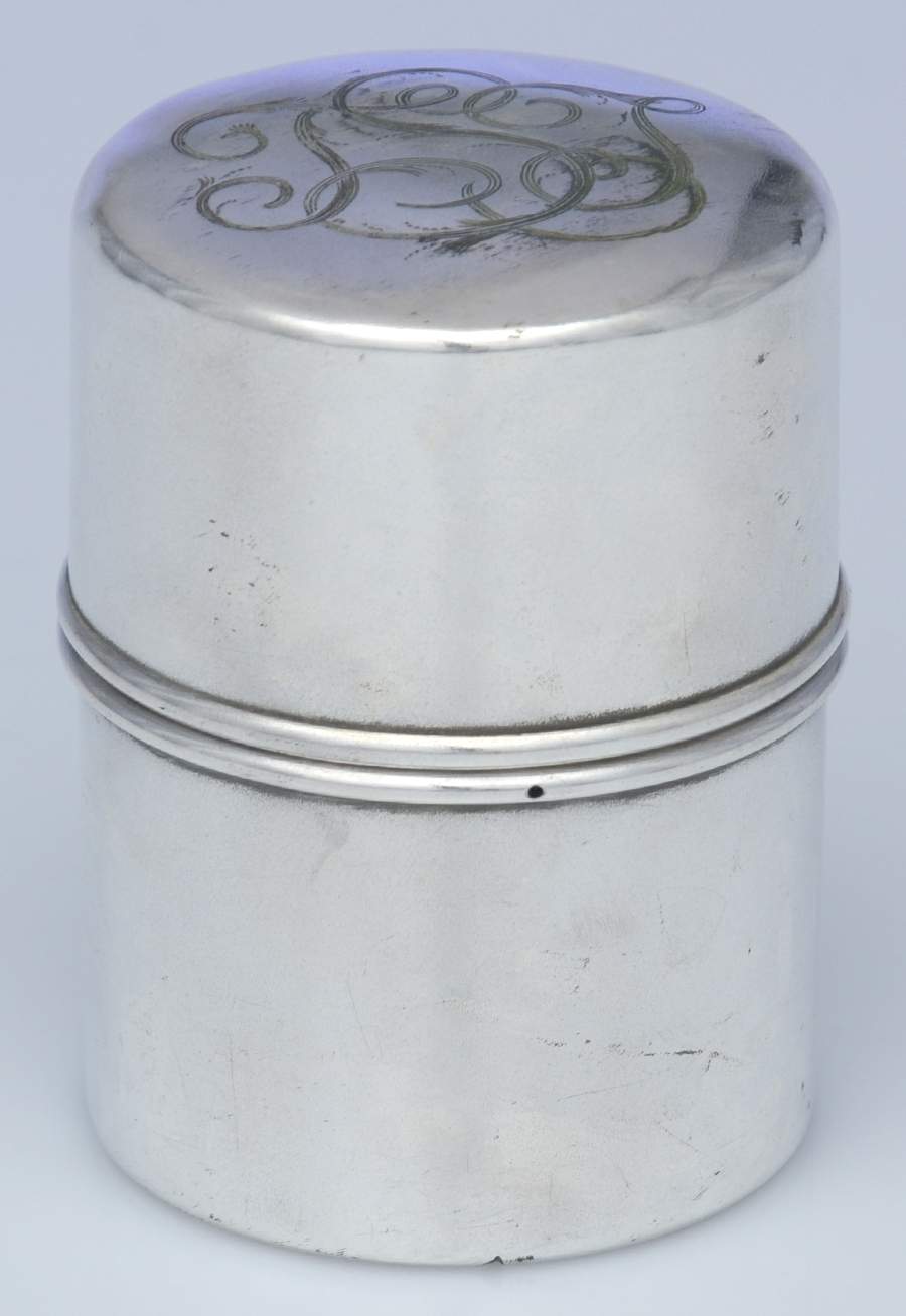 010 (Silverplate, Hollowware) Pill Box & Lid by Gorham Silver-1
