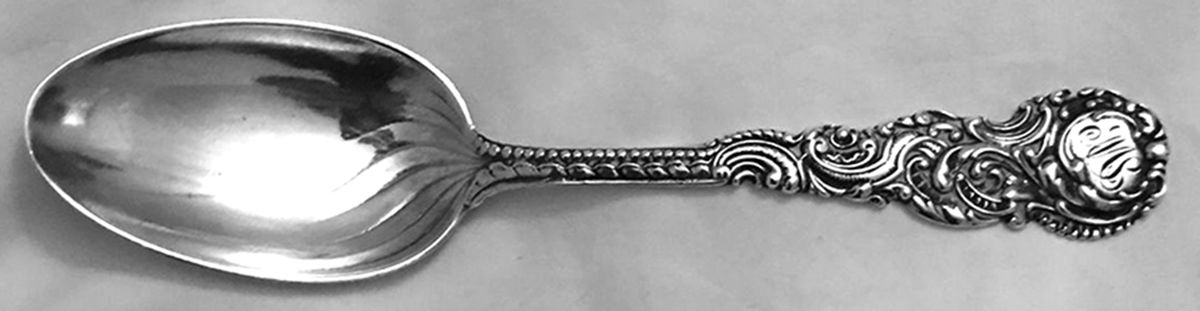 442 (Sterling) Monogram Teaspoon by Gorham Silver-1