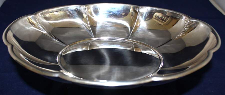 43320 (Sterling, Hollowware) 11" Scalloped Serving Bowl by Gorham Silver-1