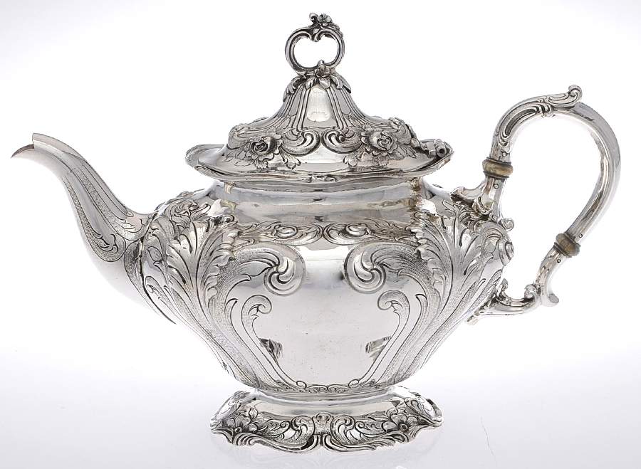 A3061 (Sterling, Hollowware) Teapot by Gorham Silver-1