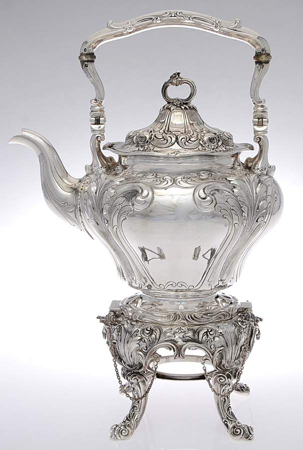 A3061 (Sterling, Hollowware) Kettle, Stand & Burner by Gorham Silver-1