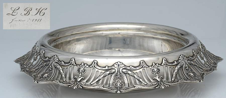 3143-47 (Sterling, Hollowware) 14" Centerpiece Bowl by Graff Washbourn & Dunn-1