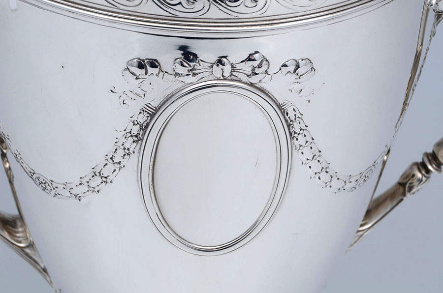 A11530 (Sterling, Hollowware) Presentation Trophy/Loving Cup & Lid by Gorham Silver-3