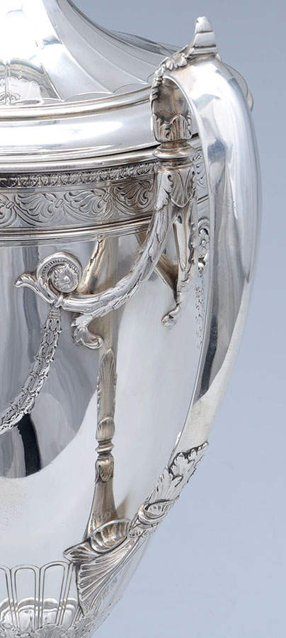 A11530 (Sterling, Hollowware) Presentation Trophy/Loving Cup & Lid by Gorham Silver-2