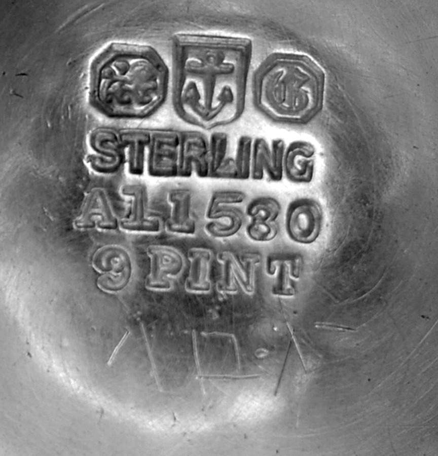 A11530 (Sterling, Hollowware) Presentation Trophy/Loving Cup & Lid by Gorham Silver-4