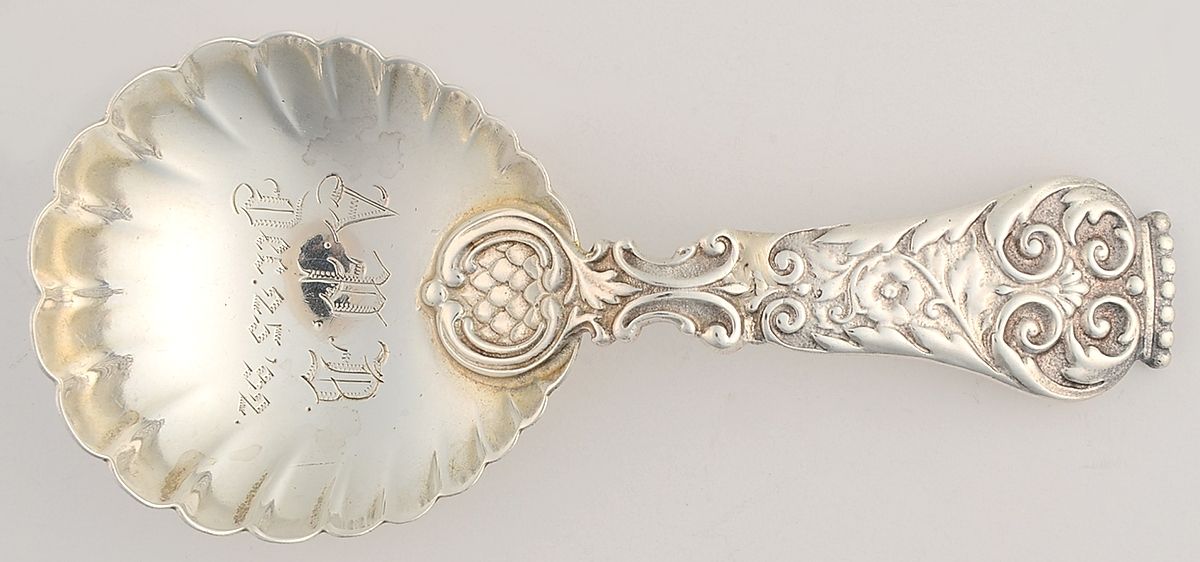 438 (Sterling) Tea Caddy Spoon by Gorham Silver-1