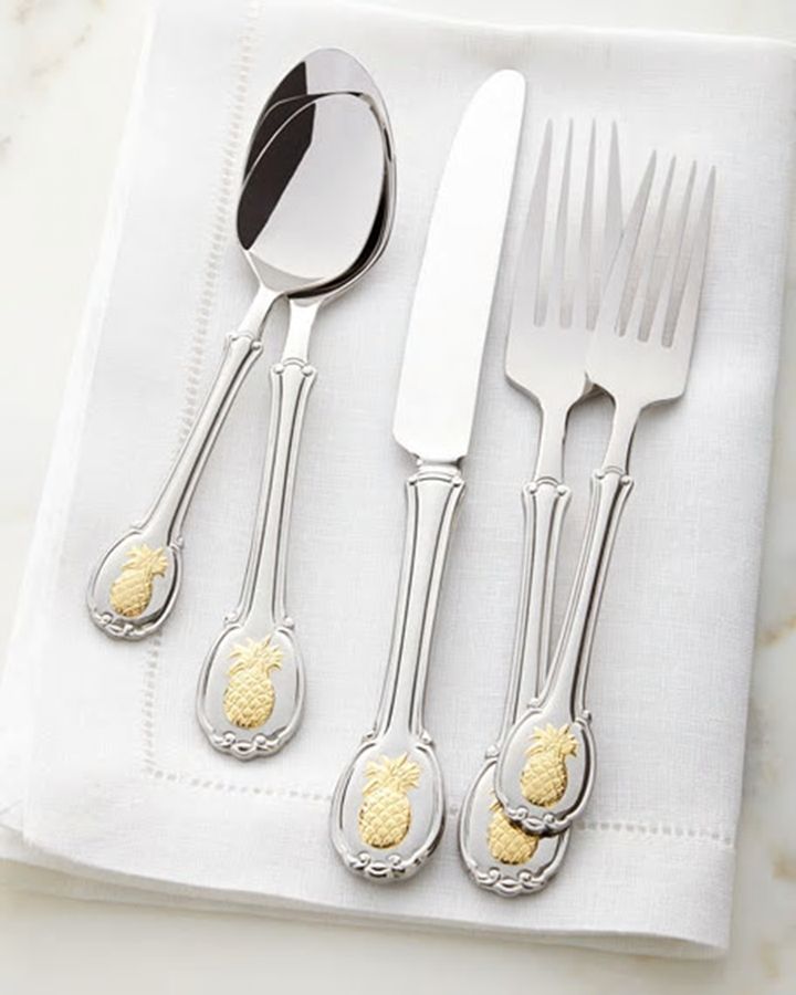 Pineapple Gold (Stainless) Fork by Godinger-1