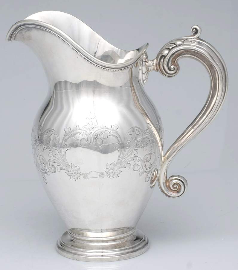 234 (Sterling, Hollowware) Sterling Water Pitcher by Graff Washbourn & Dunn-1