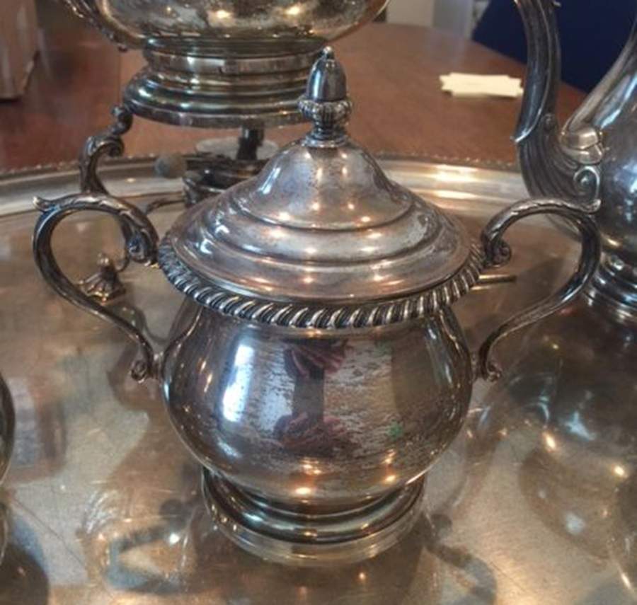 801 (Sterling, Hollowware) Sugar Bowl & Lid by Graff Washbourn & Dunn-1