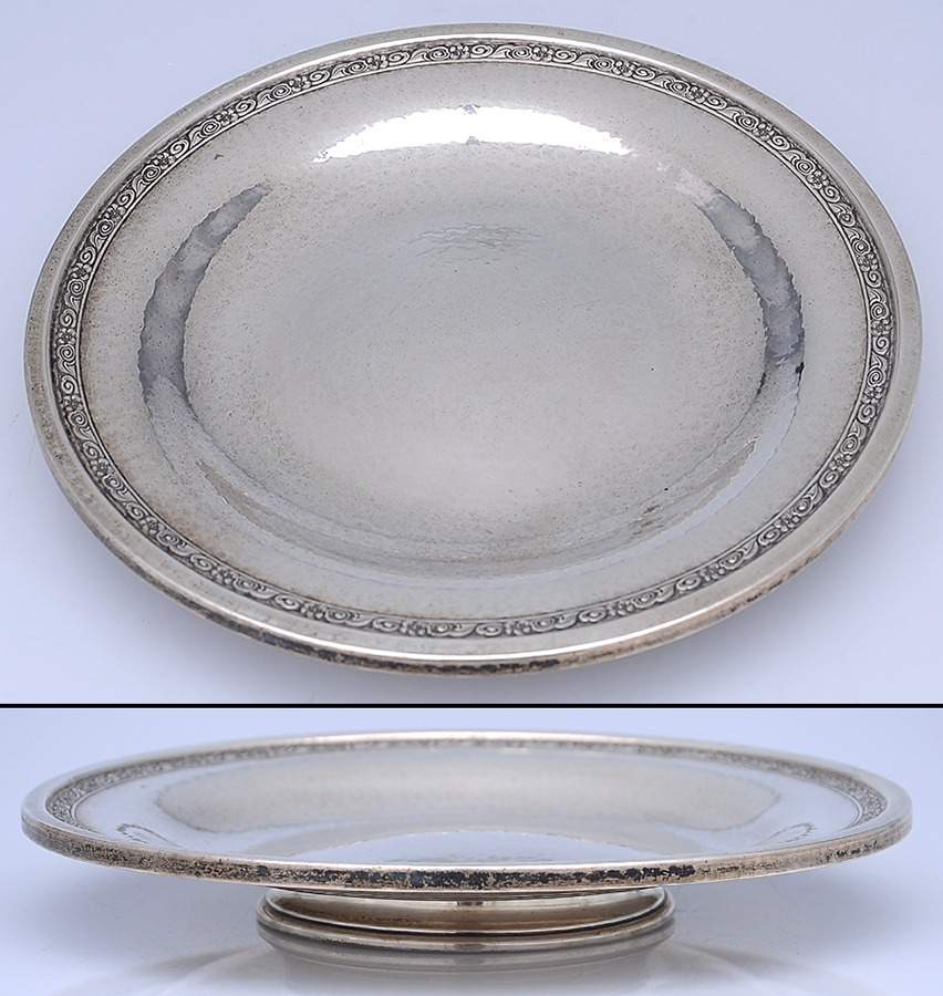 691 (Sterling, Hollowware) 9" Footed Sandwich Plate by Gorham Silver-1