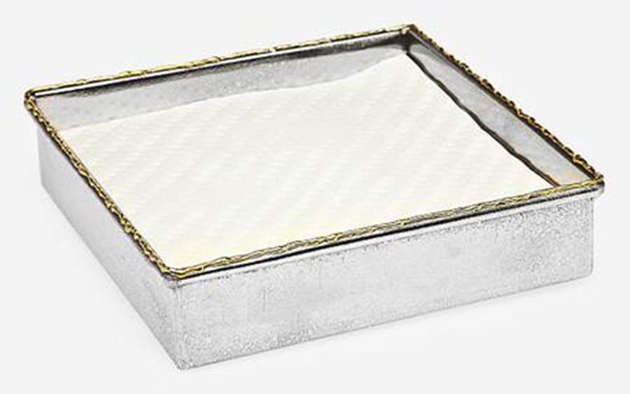 Golden Frost (Nickelplate, Hollowware) Square Napkin Holder by Godinger-1