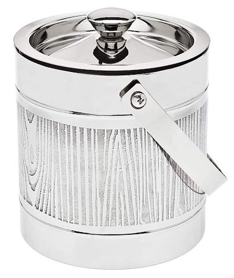 Woodlands (Stainless, Hollowware) Ice Bucket & Lid by Godinger-1