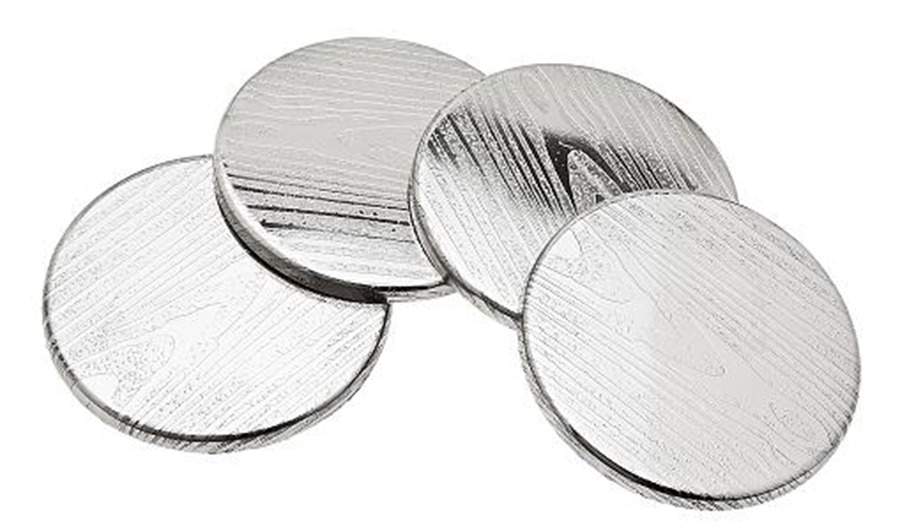 Woodlands (Stainless, Hollowware) Coaster - Set of 4 by Godinger-1