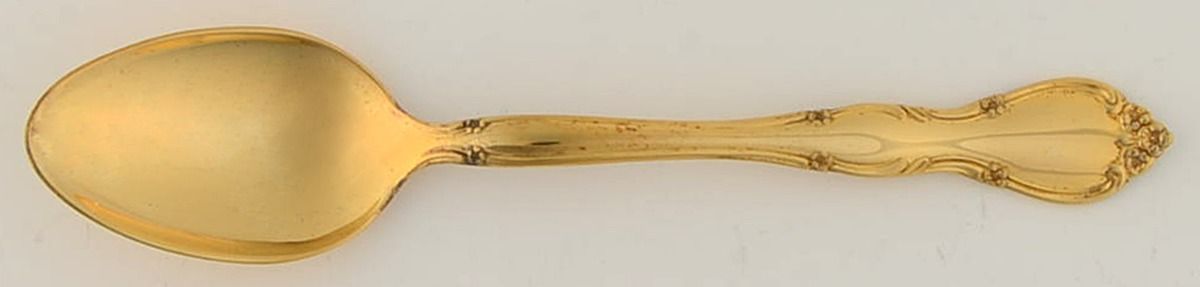 Rose Tiara-Gold (Sterilng, GoldVermeil) Teaspoon by Gorham Silver-1