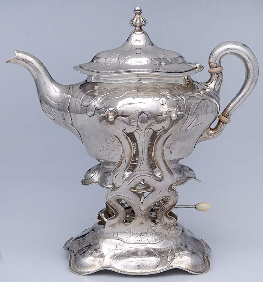 Martele (Sterling, Hollowware) Kettle, Stand & Burner by Gorham Silver-1