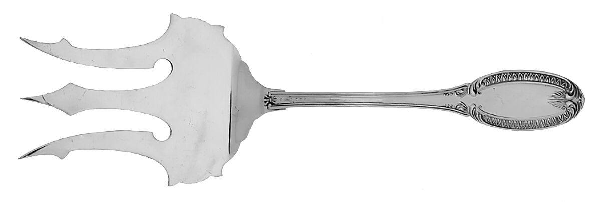 Impero (Sterling) Large Solid Fish Serving Fork by Georgian House-1