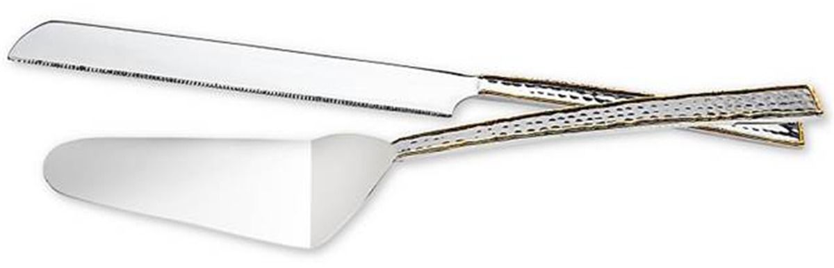 Artisan Loft (Stainless) 2 Piece Solid Cake Serving Set (Knife & Server) by Godinger-1