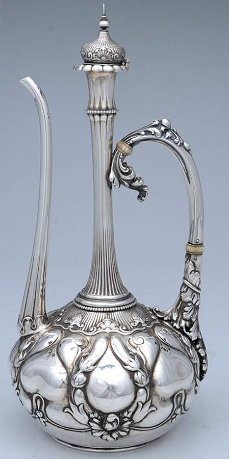 3535 (Sterling, Hollowware) Turkish Style Coffee Pot by Gorham Silver-1