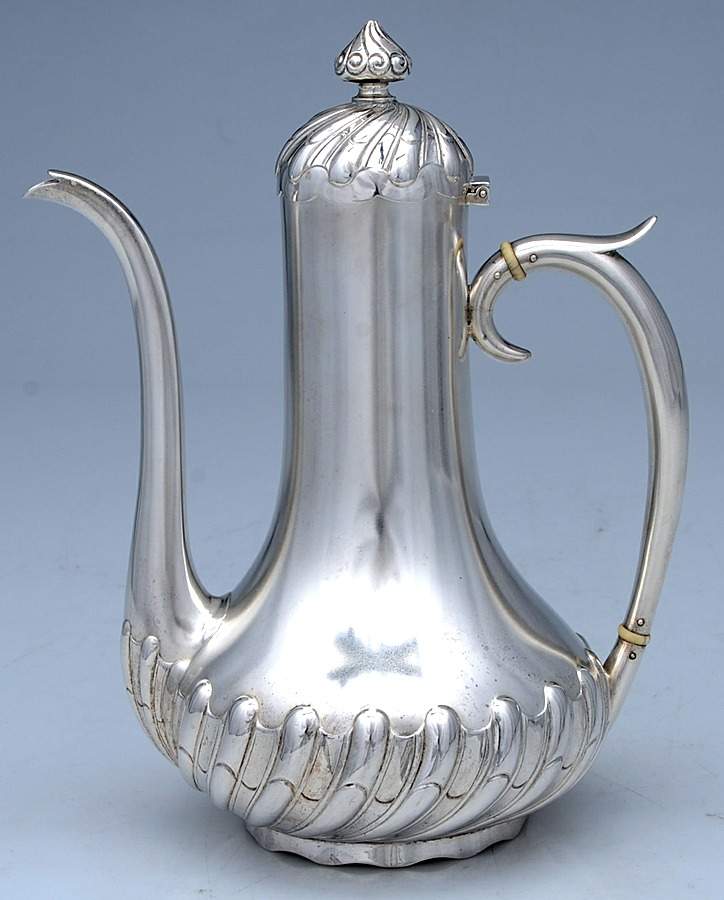 1780 (Sterling, Hollowware) Coffee Pot by Gorham Silver-1