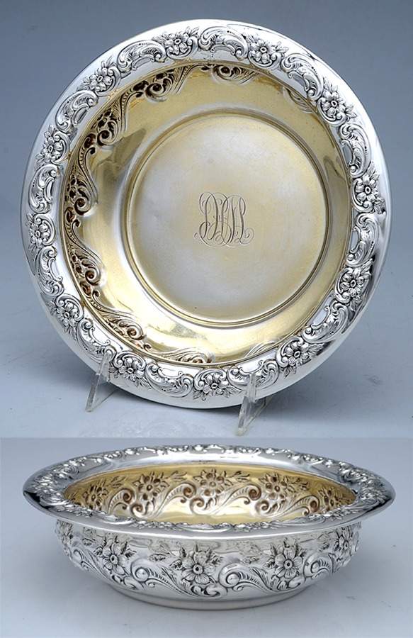 4525 (Sterling, Hollowware) 9" Round Vegetable Bowl by Gorham Silver-1