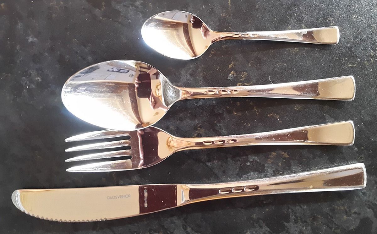 Tri Star (Stainless) Teaspoon by Grosvenor-1