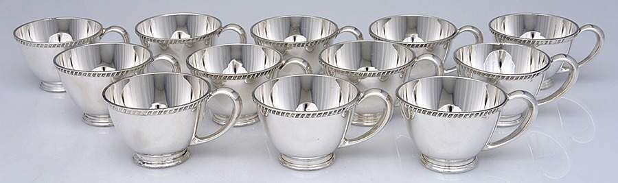 G224SG (Sterling, Hollowware) Punch Cup - Set of 12 by Graff Washbourn & Dunn-1