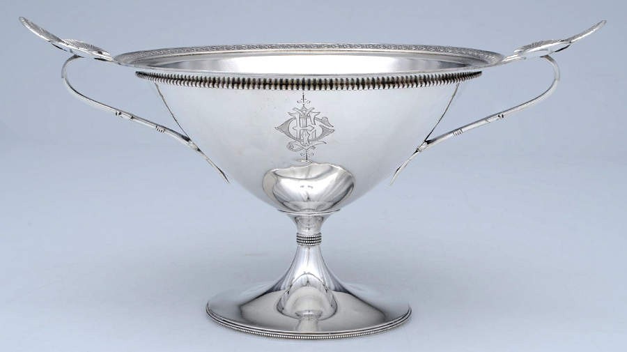 Lotus (Sterling, Hollowware) Tall Compote by Gorham Silver-1