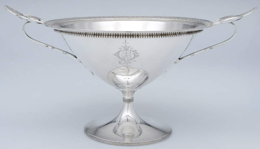 Lotus (Sterling, Hollowware) Tall Compote by Gorham Silver-2