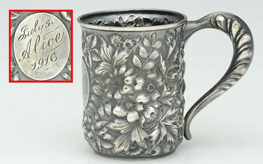 5825 (Sterling, Hollowware) Baby Cup by George W Shiebler-1