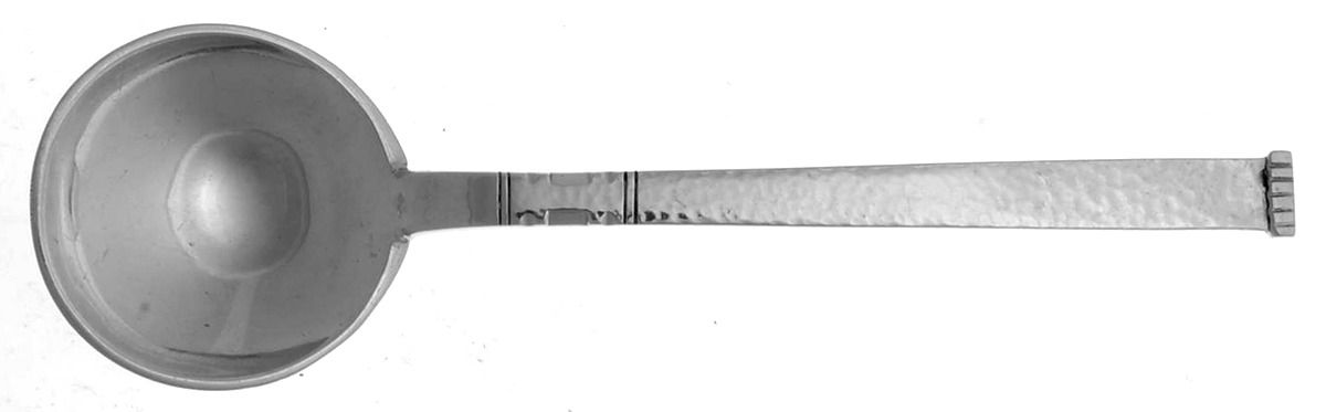 Karen (Sterling) Round Bowl Soup Spoon (Bouillon) by Gustafson Craft-1