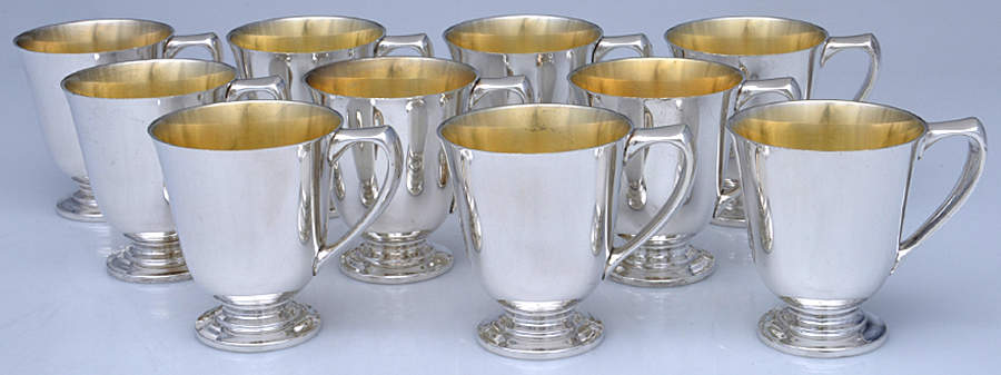 583 (Sterling, Hollowware) Punch Cup - Set of 10 by Gorham Silver-1