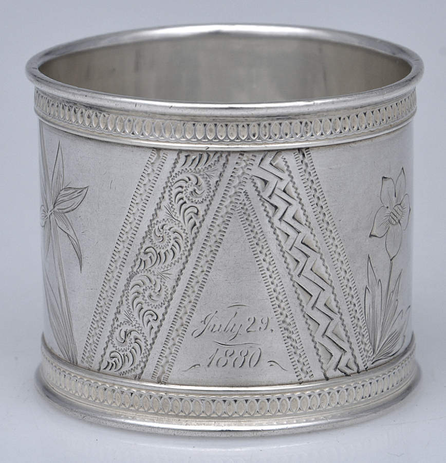 350-1 (Sterling, Hollowware) Napkin Ring by Gorham Silver-1