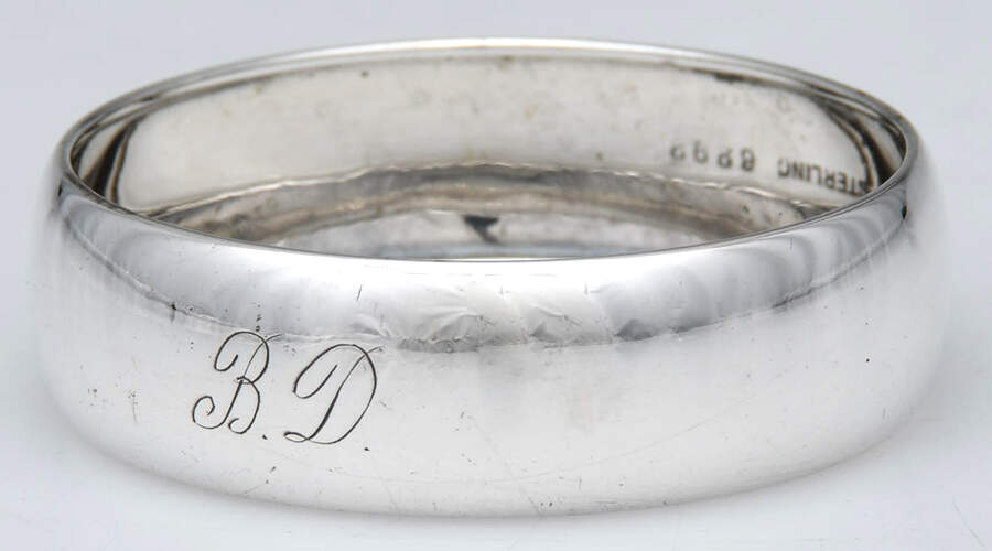 6292 (Sterling, Hollowware) Monogram Napkin Ring by Gorham Silver-1