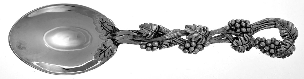 Grape (Silverplate) Solid Salad Serving Spoon by Godinger-1