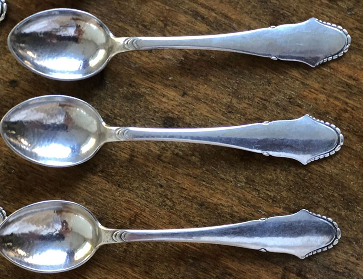 GNL1 (Sterling) Demitasse Spoon by Grann & Laglye-1