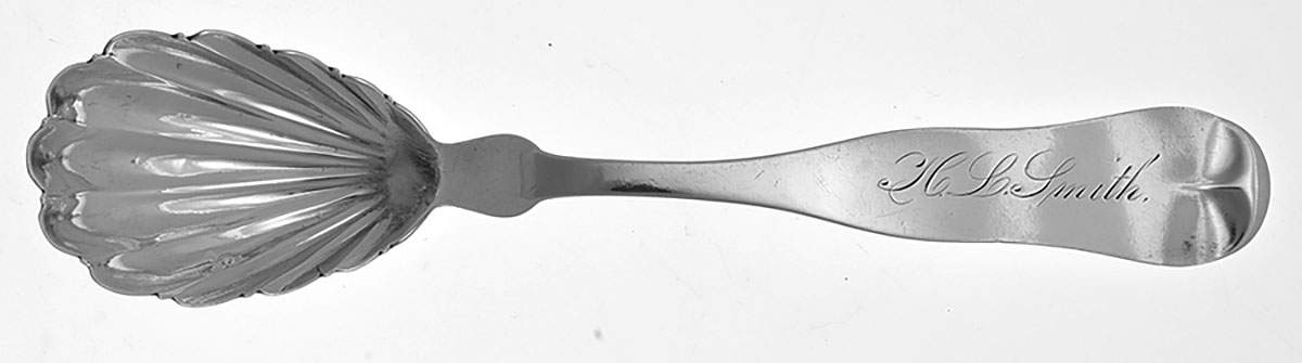Coin Silver Flatware Sugar Shell Spoon by Gorham Silver-1