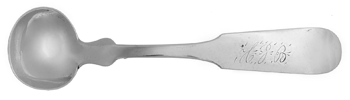 Coin Silver Flatware Master Salt Spoon by Silas H. Goodnow-4