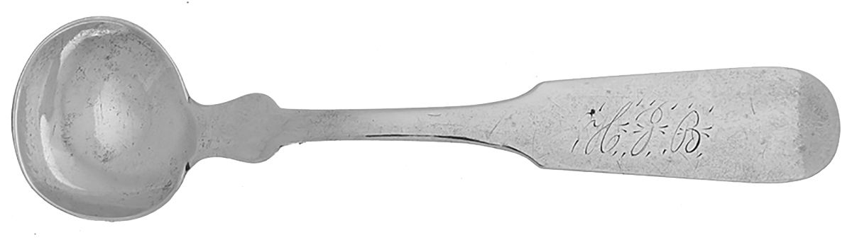 Coin Silver Flatware Master Salt Spoon by Silas H. Goodnow-1
