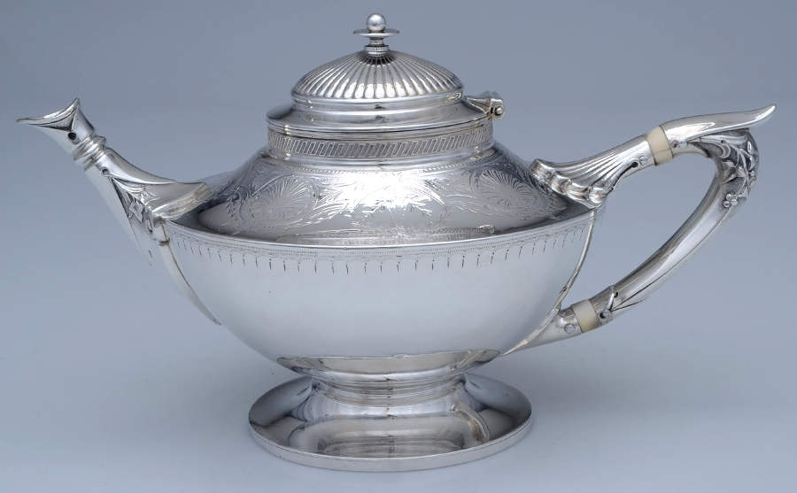 550E (Sterling, Hollowware) Teapot by Gorham Silver-1