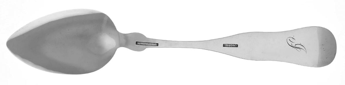 Coin Silver Flatware Tablespoon (Serving Spoon) by G. Sutherland Jr-2
