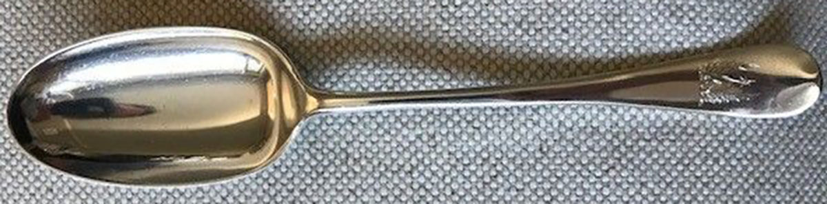 GHP6 (Sterling) Place/Oval Soup Spoon by George Hape-1