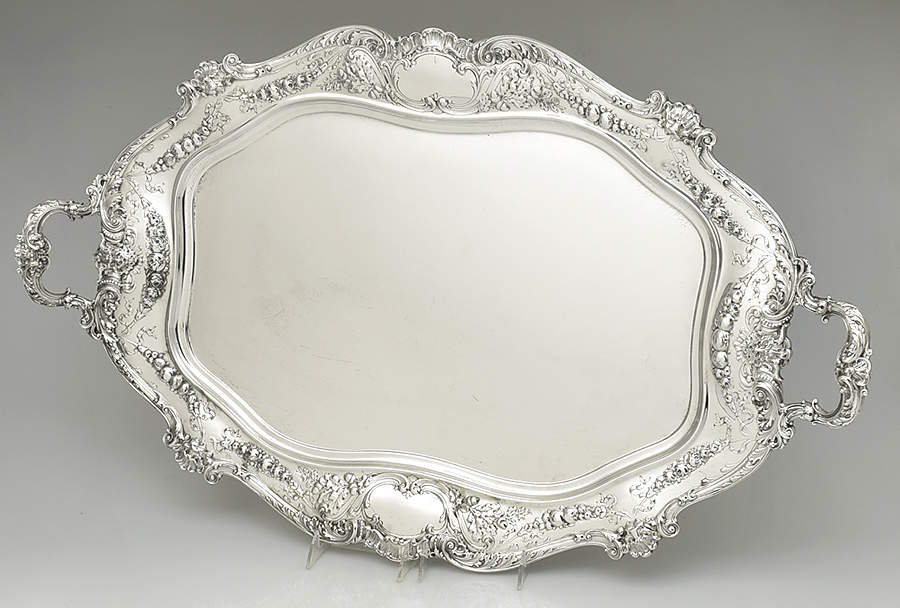 8077 (Sterling, Hollowware) Large Waiter Tray by Graff Washbourn & Dunn-1