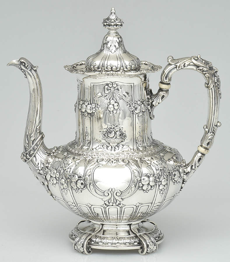 8077 (Sterling, Hollowware) Coffee Pot by Graff Washbourn & Dunn-1