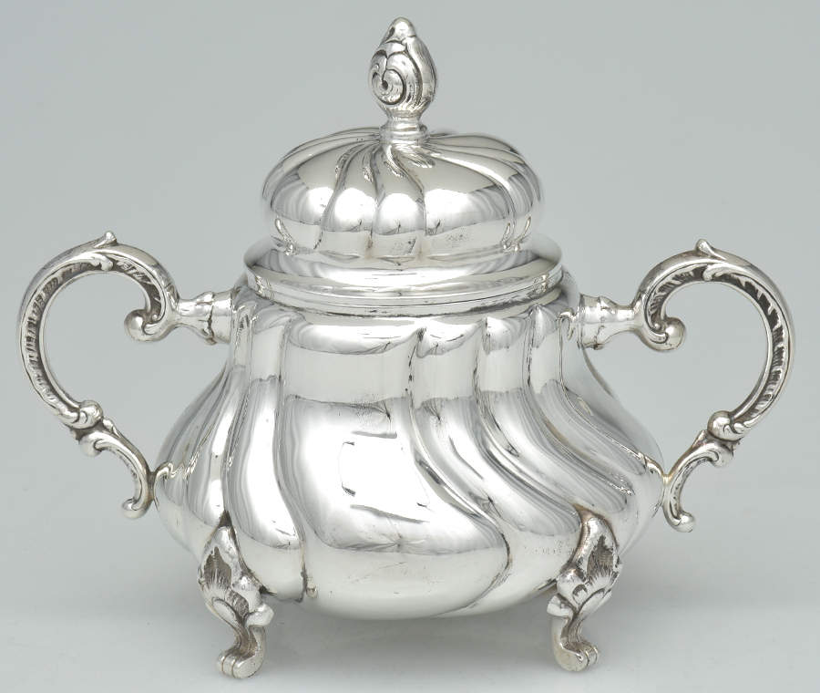 GAK4 (Sterling, Hollowware) Sugar Bowl & Lid by Gayer & Krauss-1