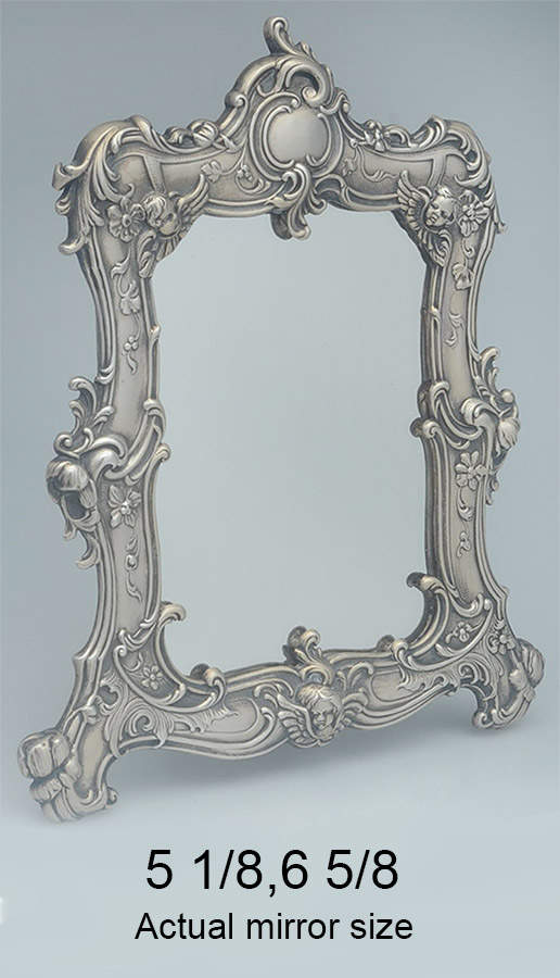 322 (Sterling, Hollowware) Desk Mirror by Gorham Silver-1