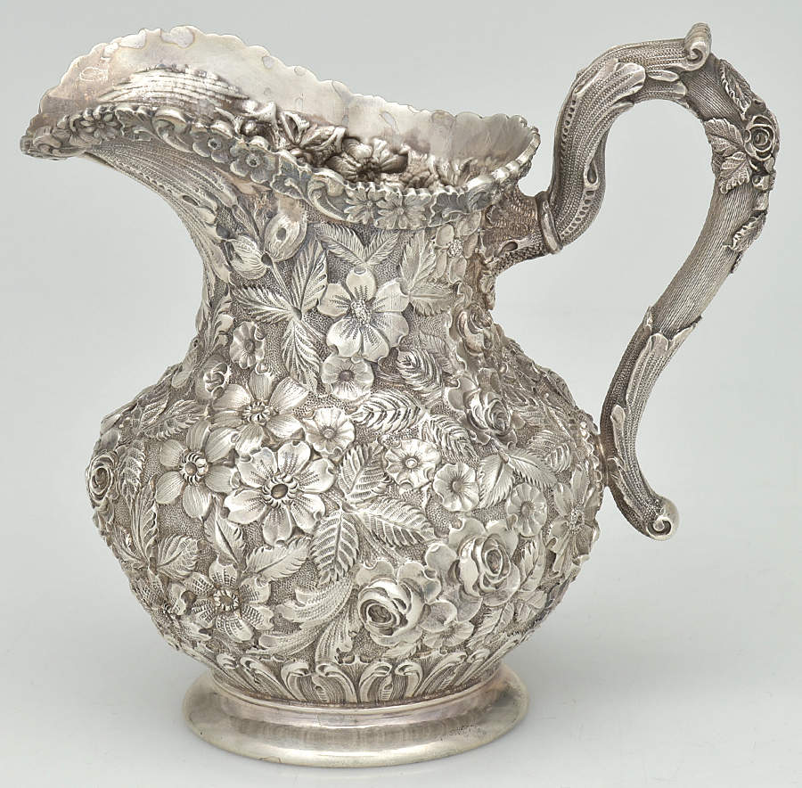 Repousse (Hollowware, Sterling) Creamer by Galt & Bro-1