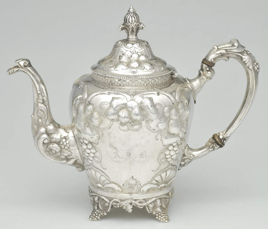 GGY3 (Coin, Hollowware) Teapot by George Doty-1
