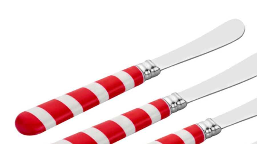 Candy Cane (Stainless) Individual Spreader by Godinger-1