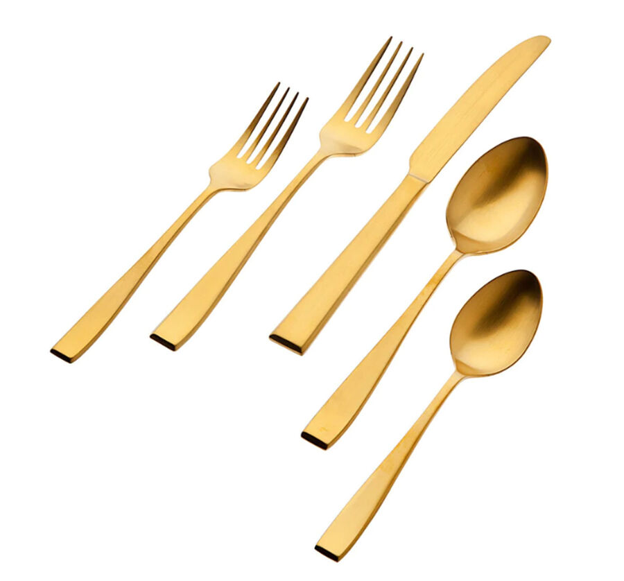 Flagstaff Matte (Gold Electroplate) Fork by Godinger-1